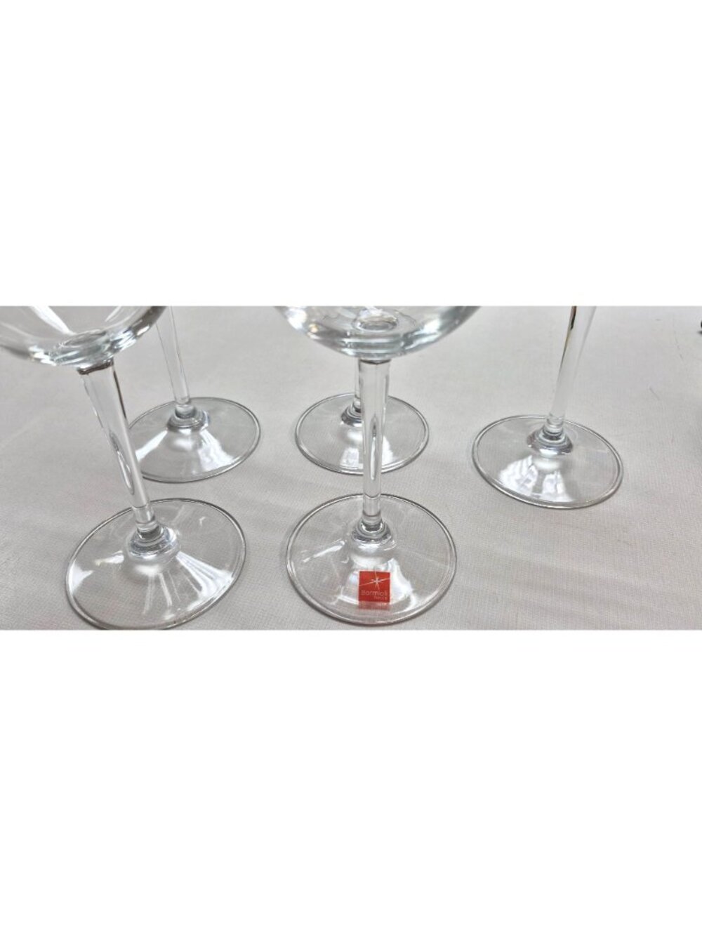Bormioli Rocco Italian Wine Glasses Set of 5 Clear Elegant Design - Picture 2 of 10